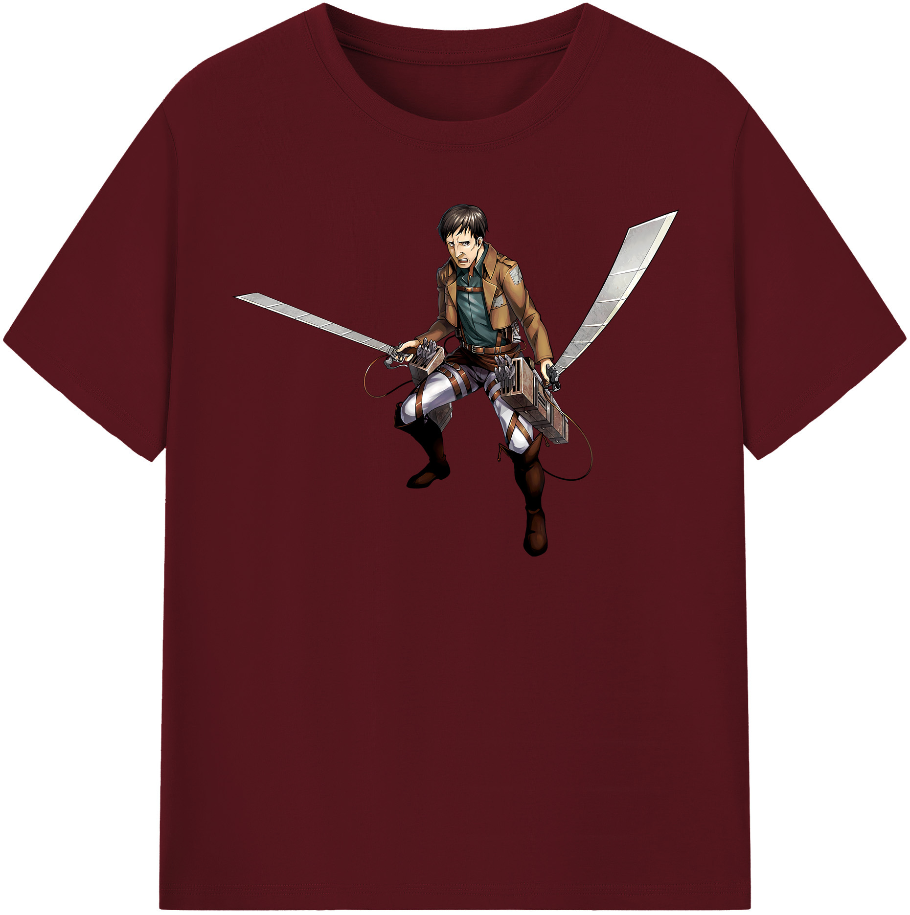 （画像用） 進撃の巨人 Attack on Titan 綿100％半袖Tシャツ（フロントプリント）